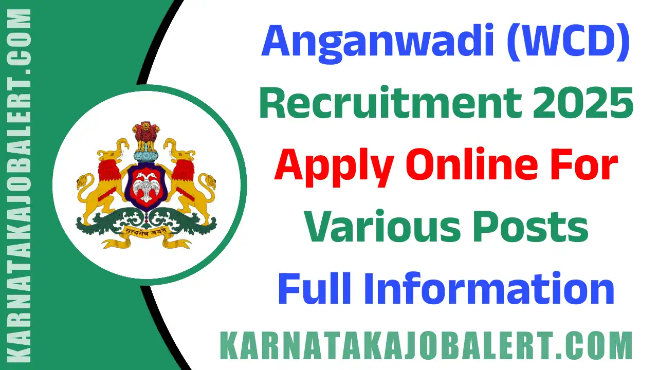 WCD Karnataka Recruitment 2025